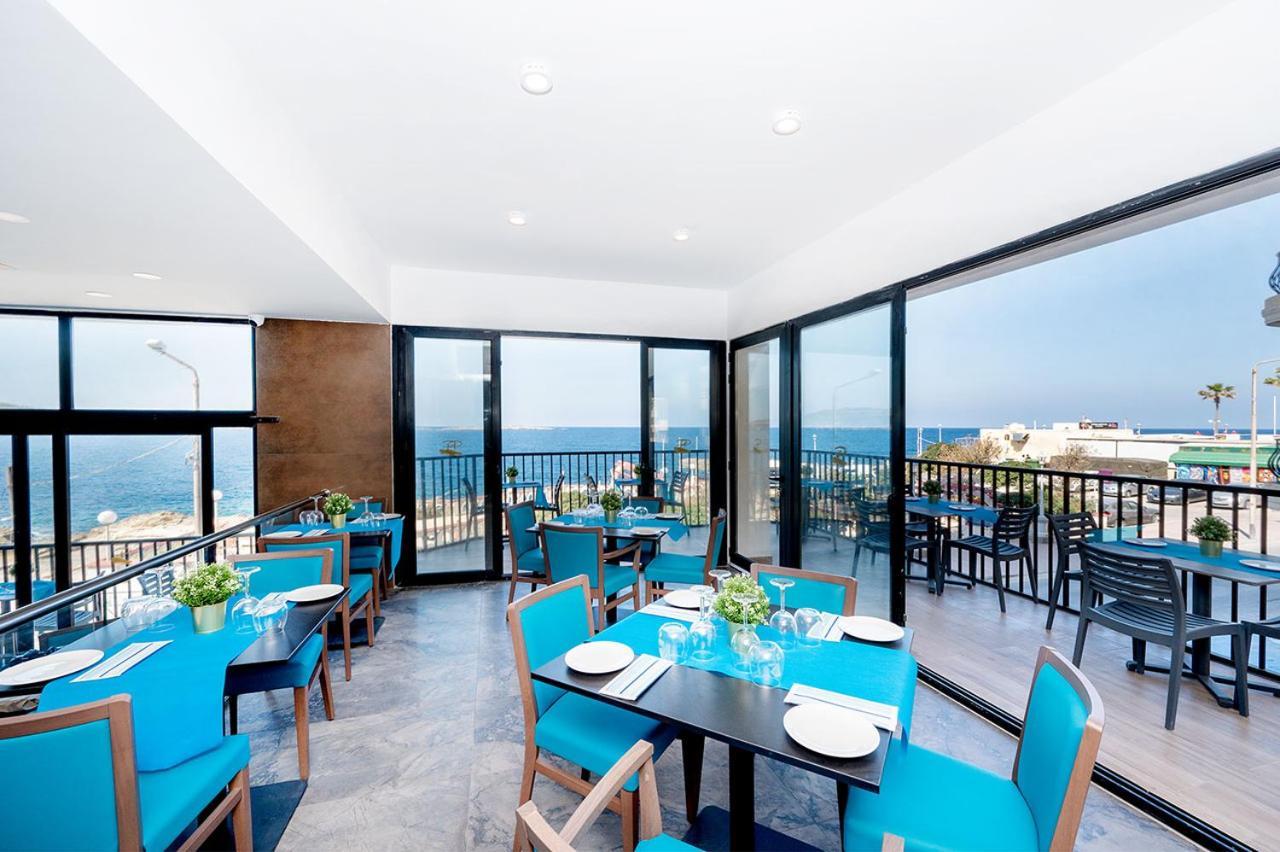 Islet Promenade Seafront 1 Bedroom Apartment With Sea View Balcony By Getawaysmalta 圣保罗湾城 外观 照片